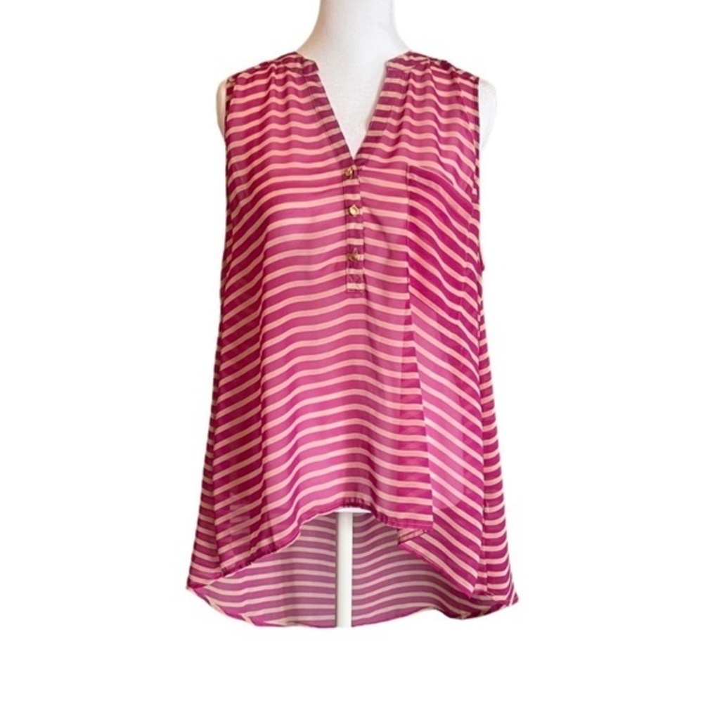 Gianni Bini Women’s Medium Blouse Dressy Sleeveless Top.